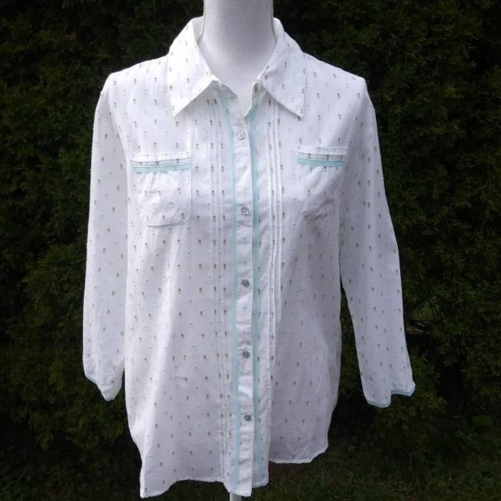 NWT - CB Casual Ladies Pajama Top Size XL